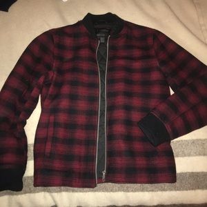 Plaid Bomber Jacket